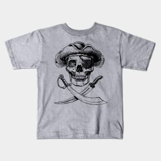 Pirate Skull and Swords Kids T-Shirt